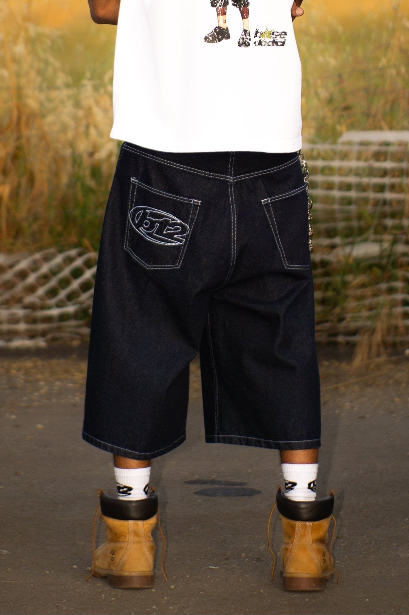 Jorts “LIVE FAST” B12 Denim Raw - BASEDODICI®