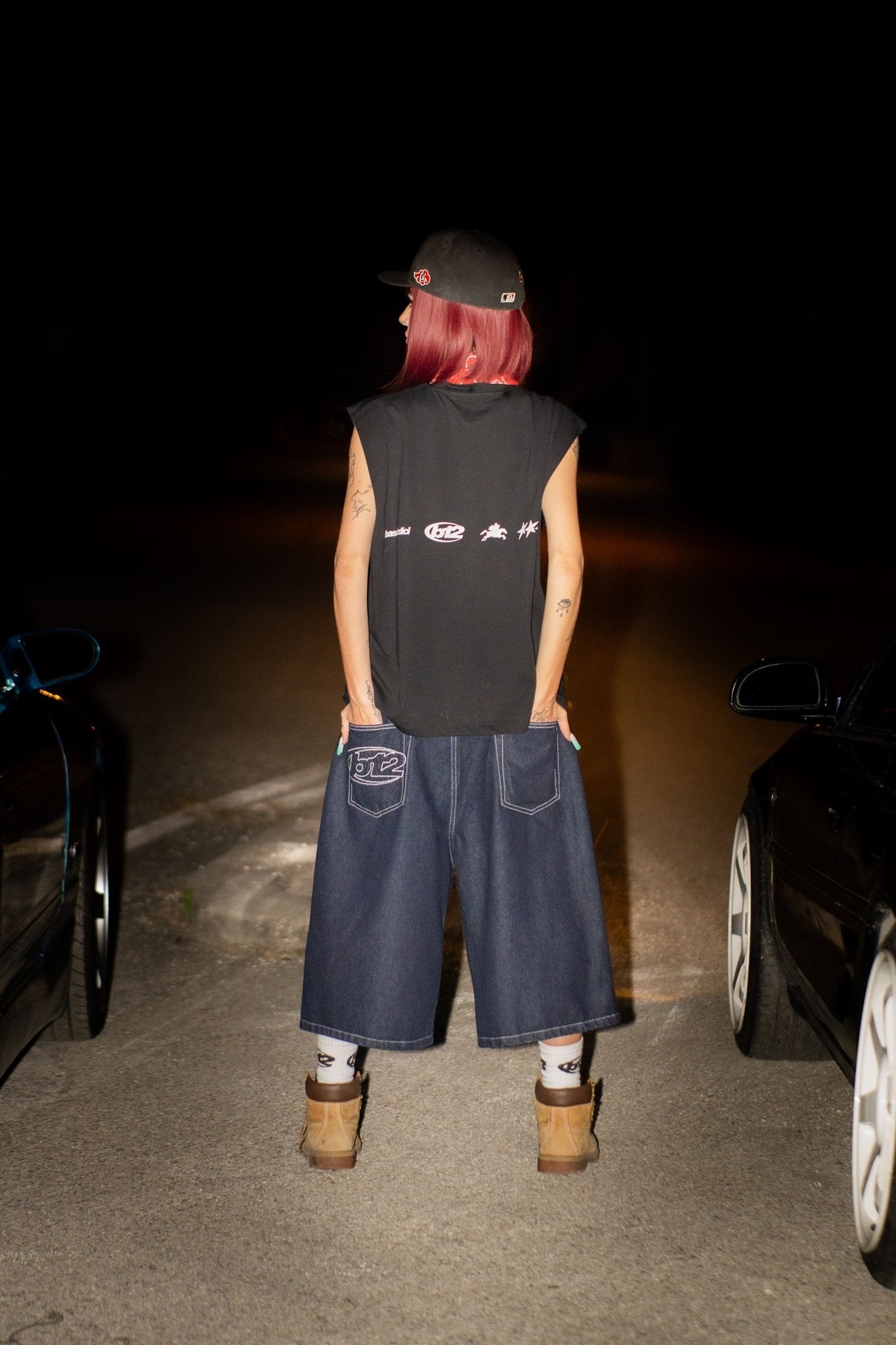 Jorts “LIVE FAST” B12 Denim Raw - BASEDODICI®