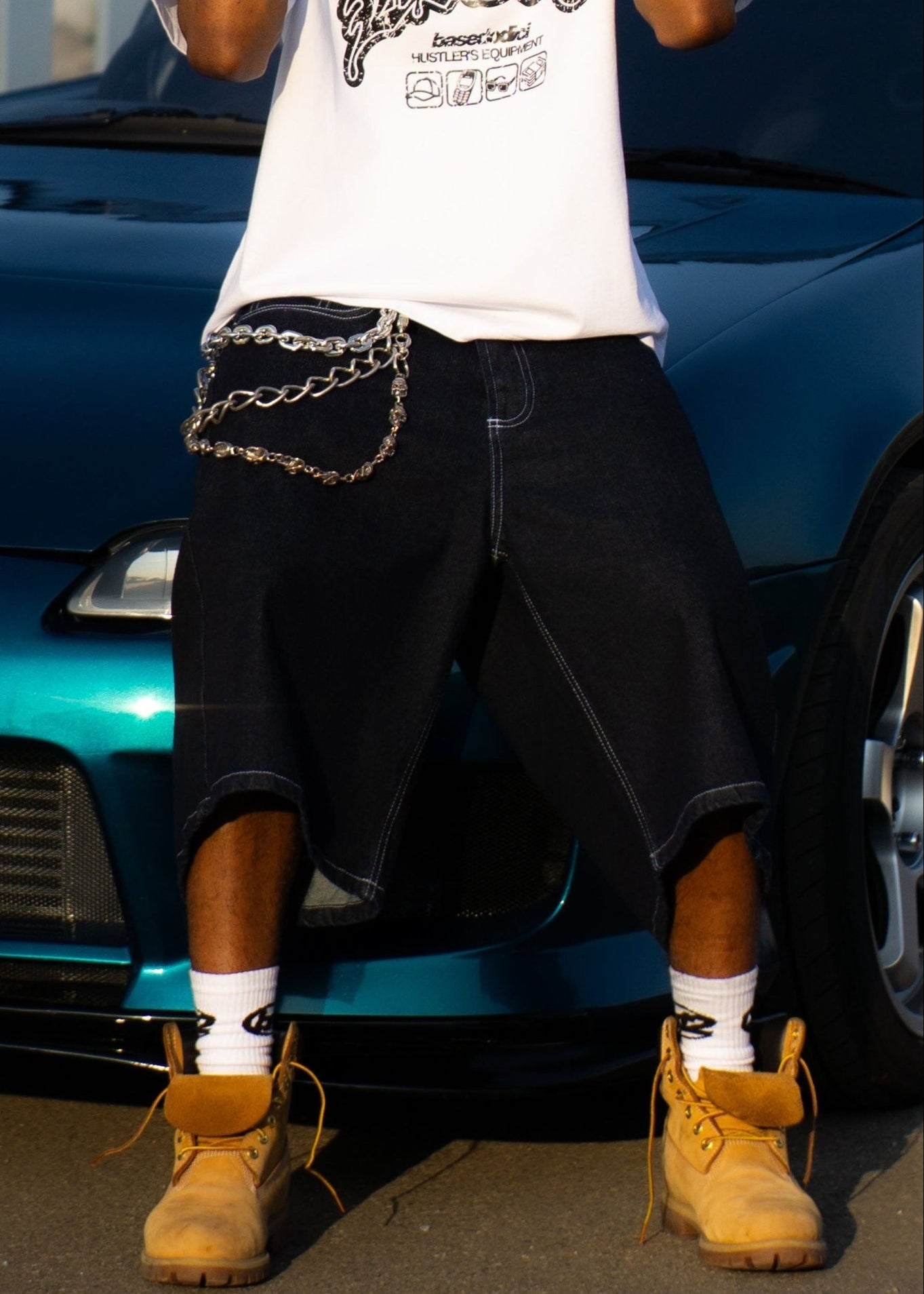 Jorts “LIVE FAST” B12 Denim Raw - BASEDODICI®