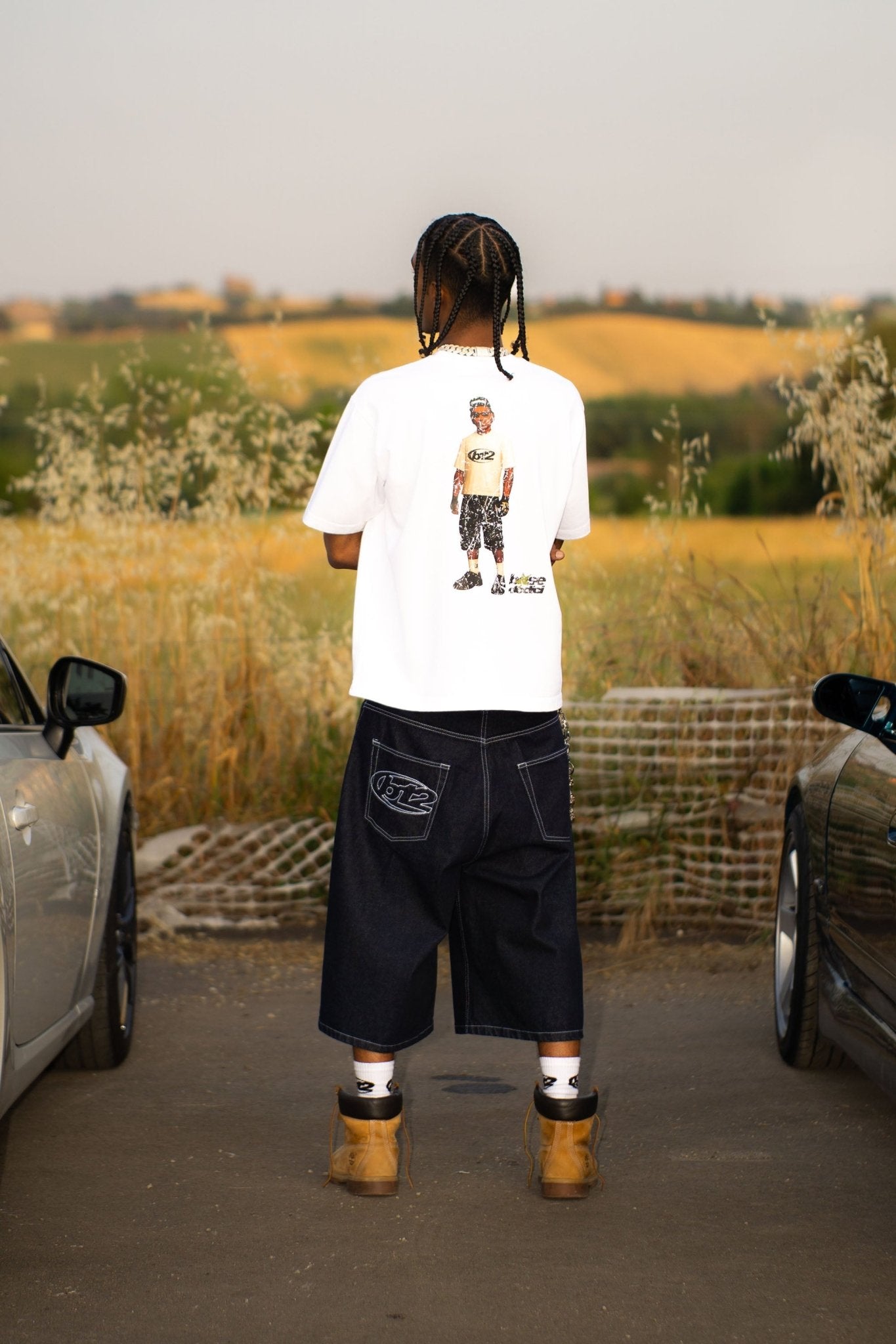 Jorts “LIVE FAST” B12 Denim Raw - BASEDODICI®