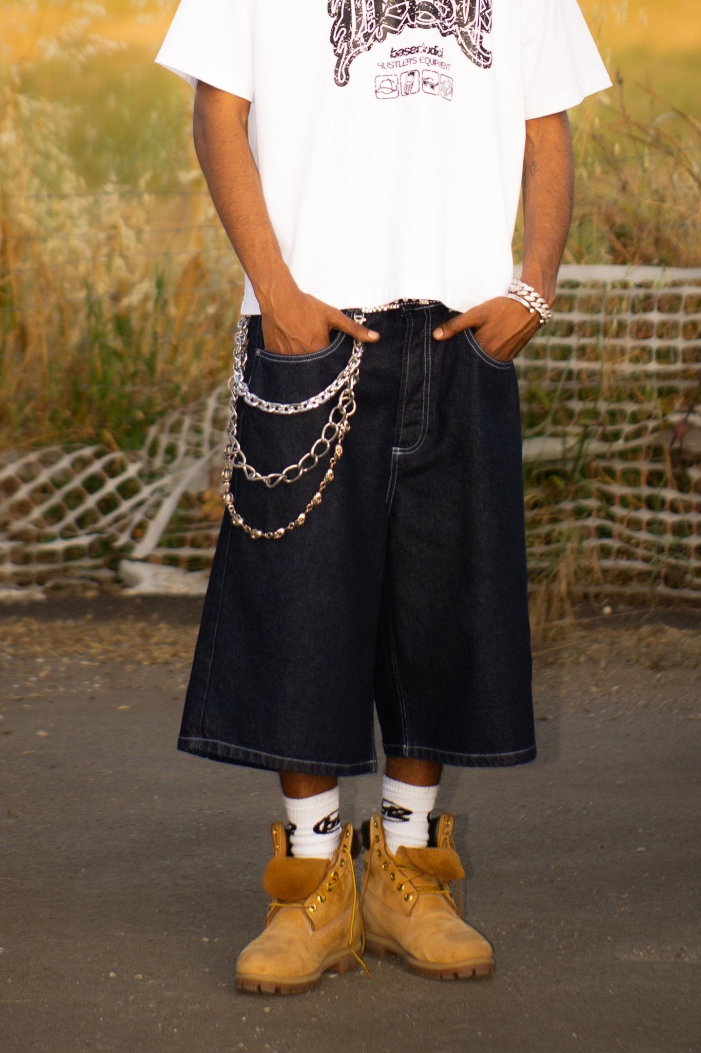Jorts “LIVE FAST” B12 Denim Raw - BASEDODICI®