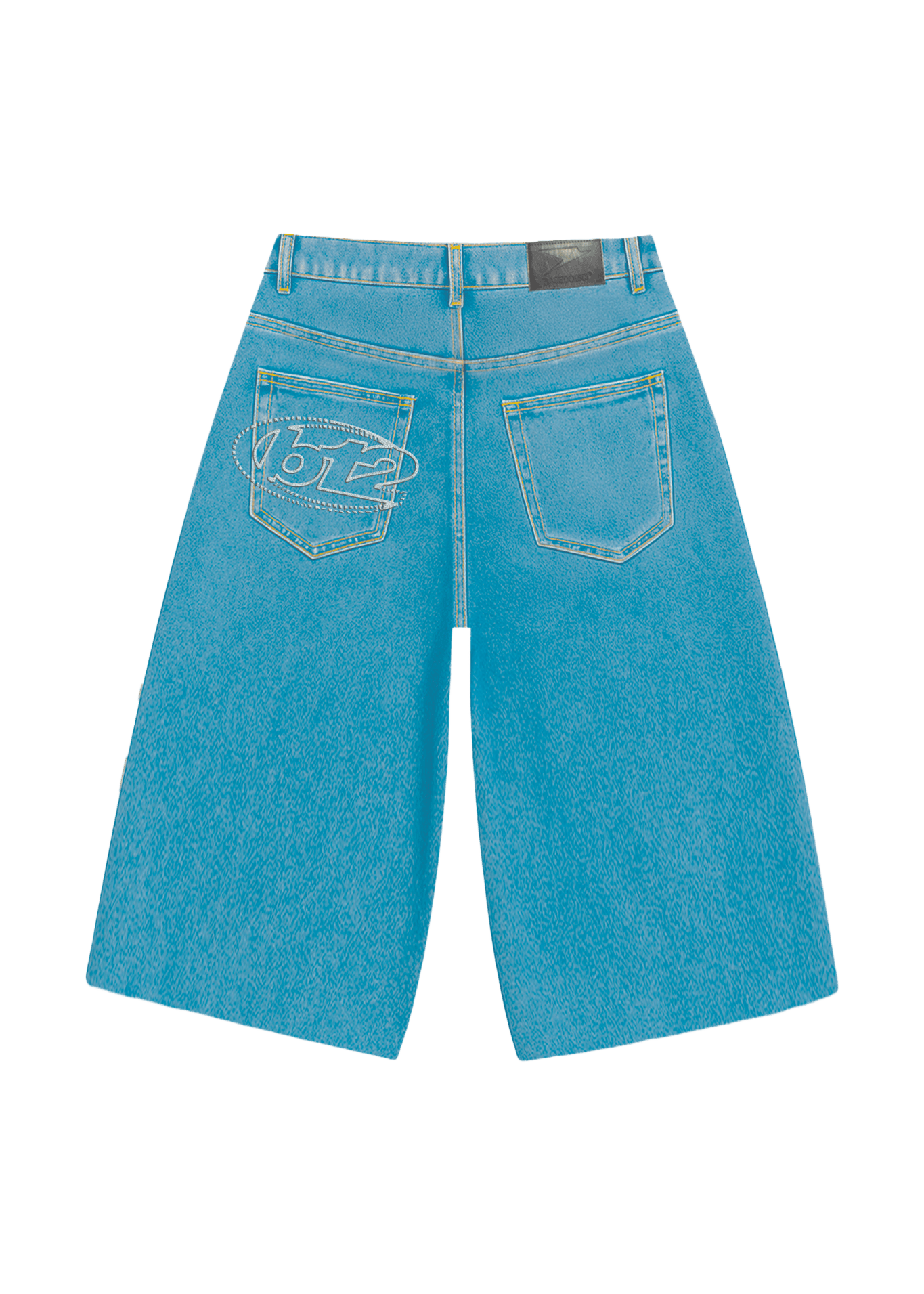Jorts “LIVE FAST” B12 Light Blue - BASEDODICI®