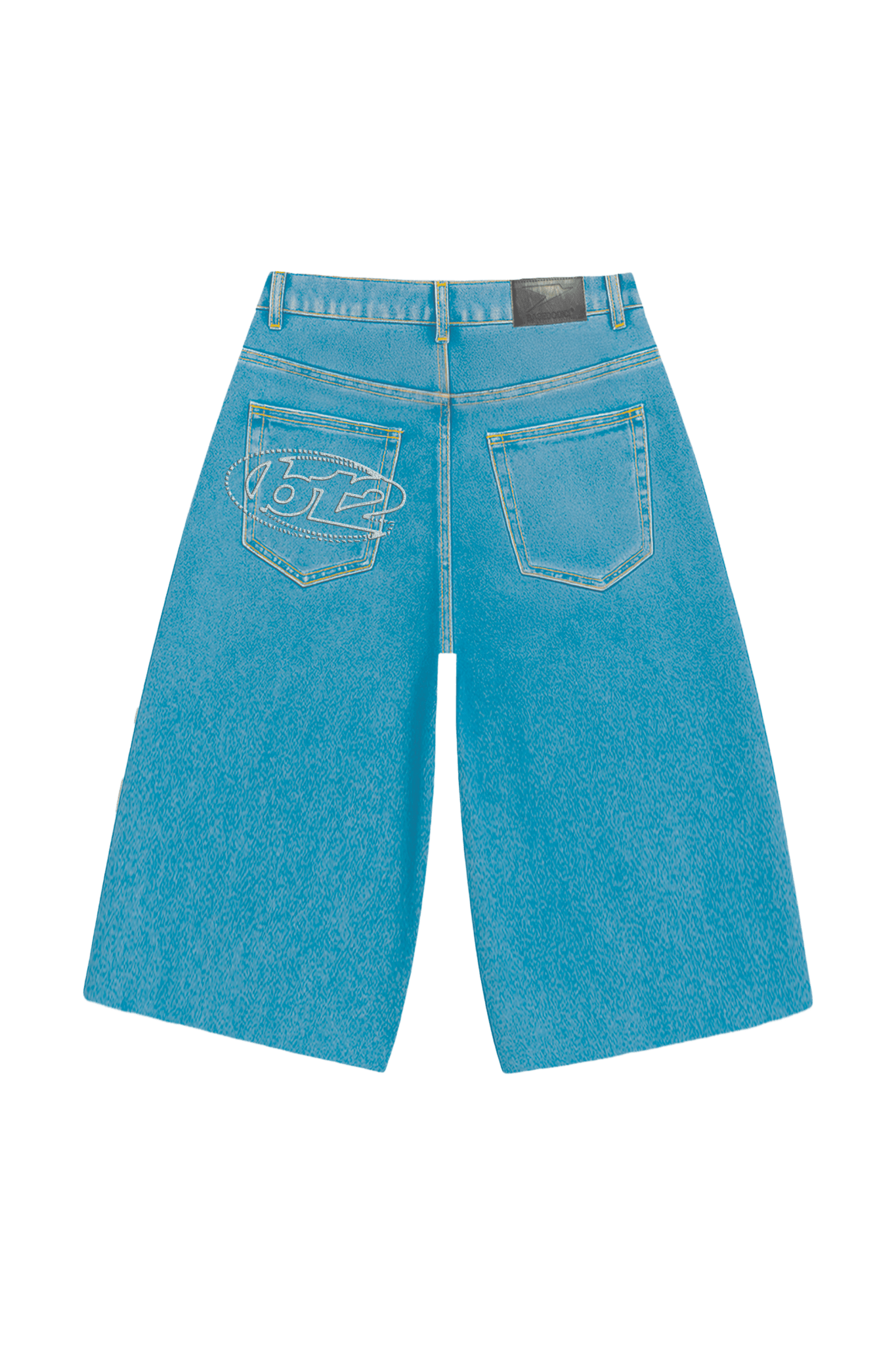 Jorts “LIVE FAST” B12 Light Blue - BASEDODICI®