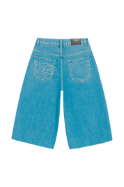 Jorts “LIVE FAST” B12 Light Blue - BASEDODICI®
