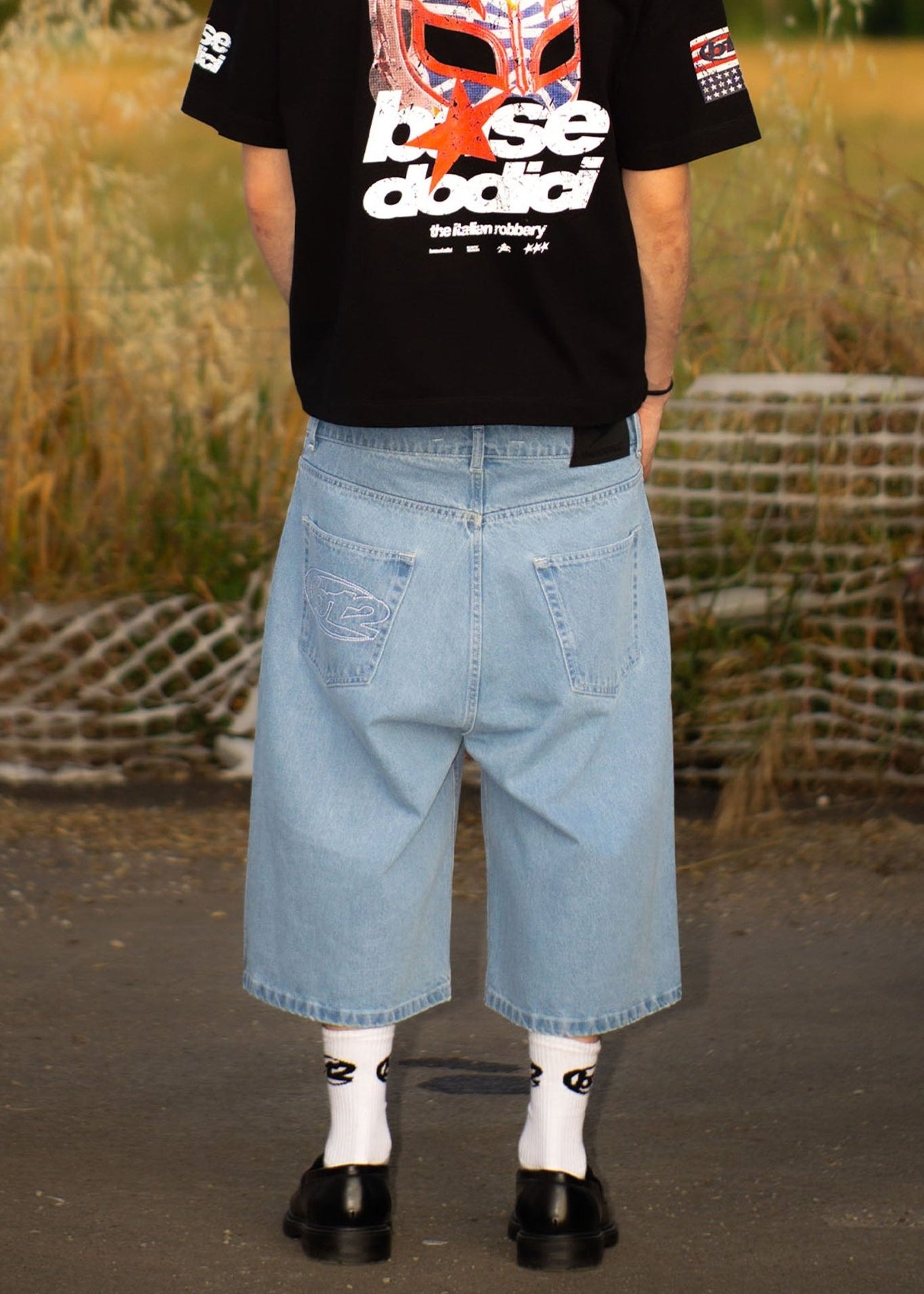 Jorts “LIVE FAST” B12 Light Blue - BASEDODICI®