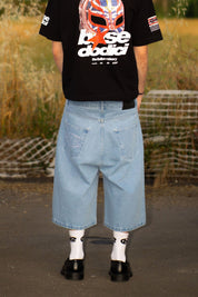Jorts “LIVE FAST” B12 Light Blue - BASEDODICI®