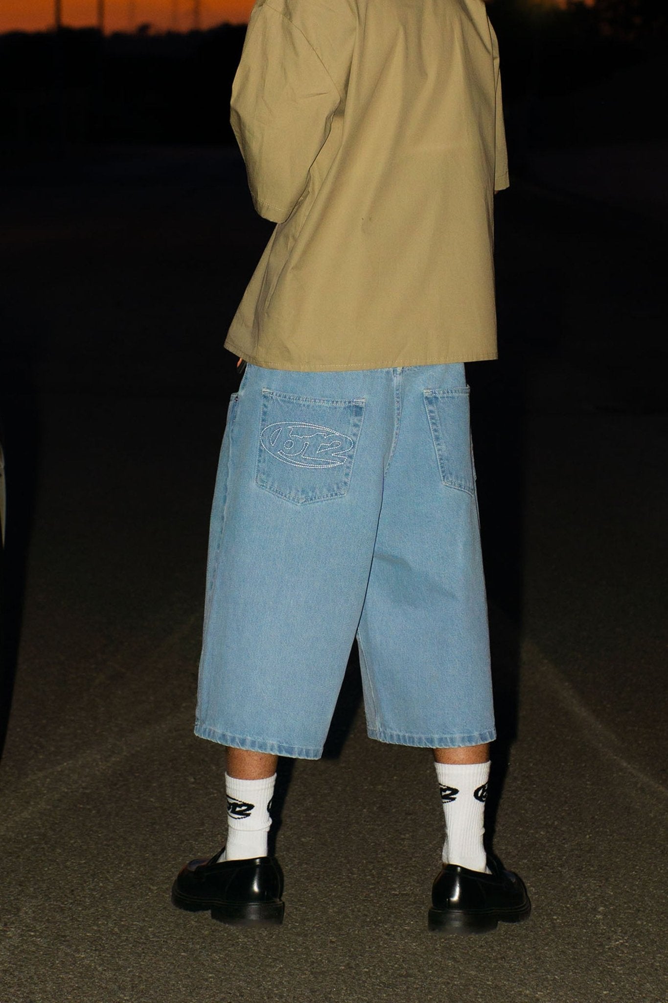 Jorts “LIVE FAST” B12 Light Blue - BASEDODICI®