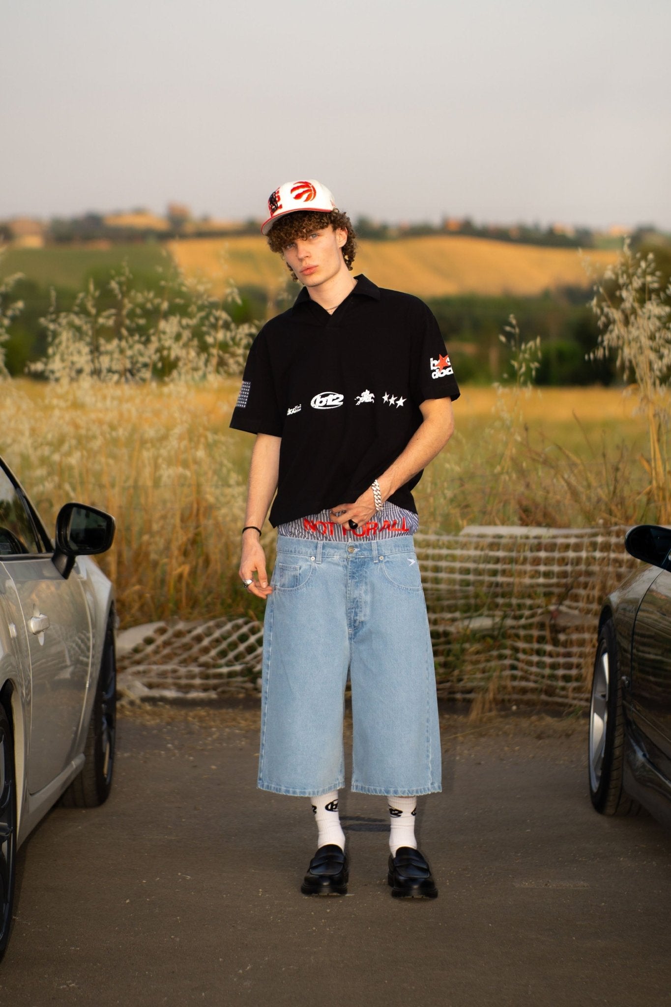 Jorts “LIVE FAST” B12 Light Blue - BASEDODICI®