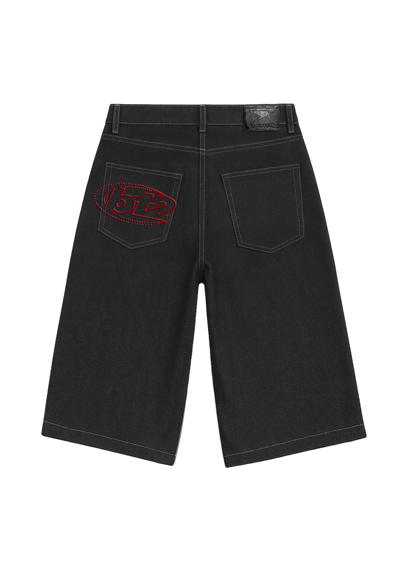 Jorts “LIVE FAST” B12 Raw Black - BASEDODICI®