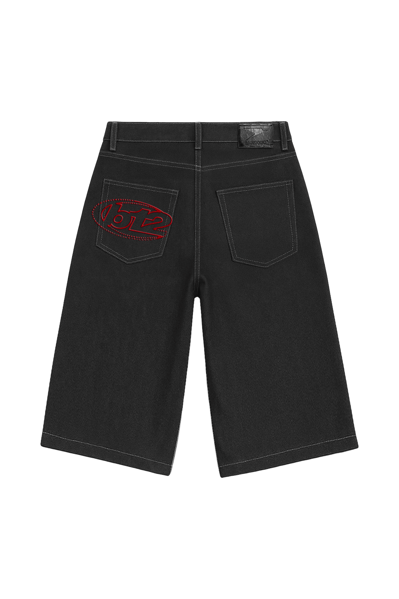 Jorts “LIVE FAST” B12 Raw Black - BASEDODICI®
