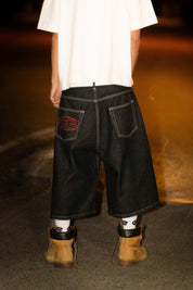 Jorts “LIVE FAST” B12 Raw Black - BASEDODICI®