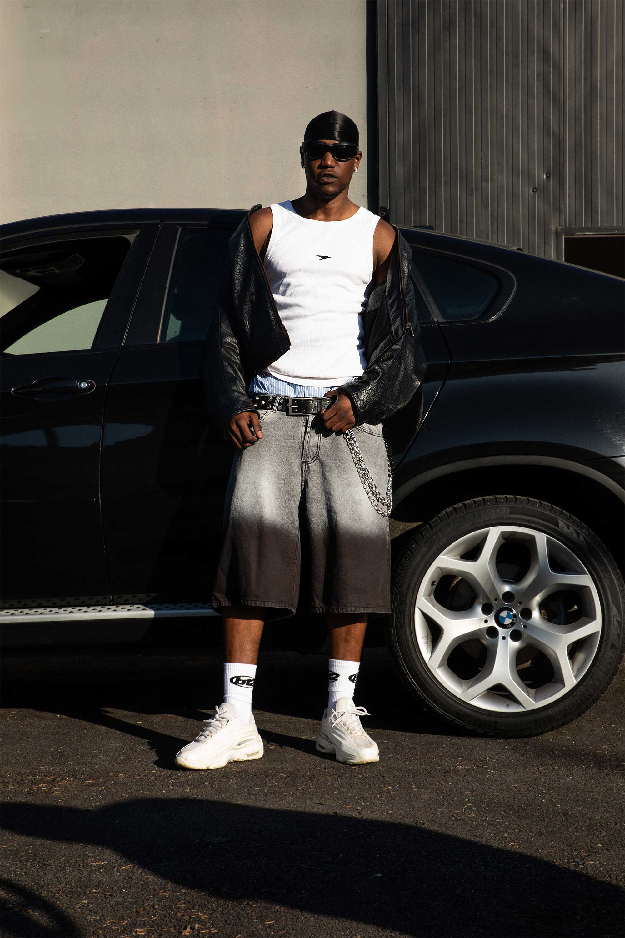 Jorts “CRUEL SEASON” Front Logo Faded Stone Washed 