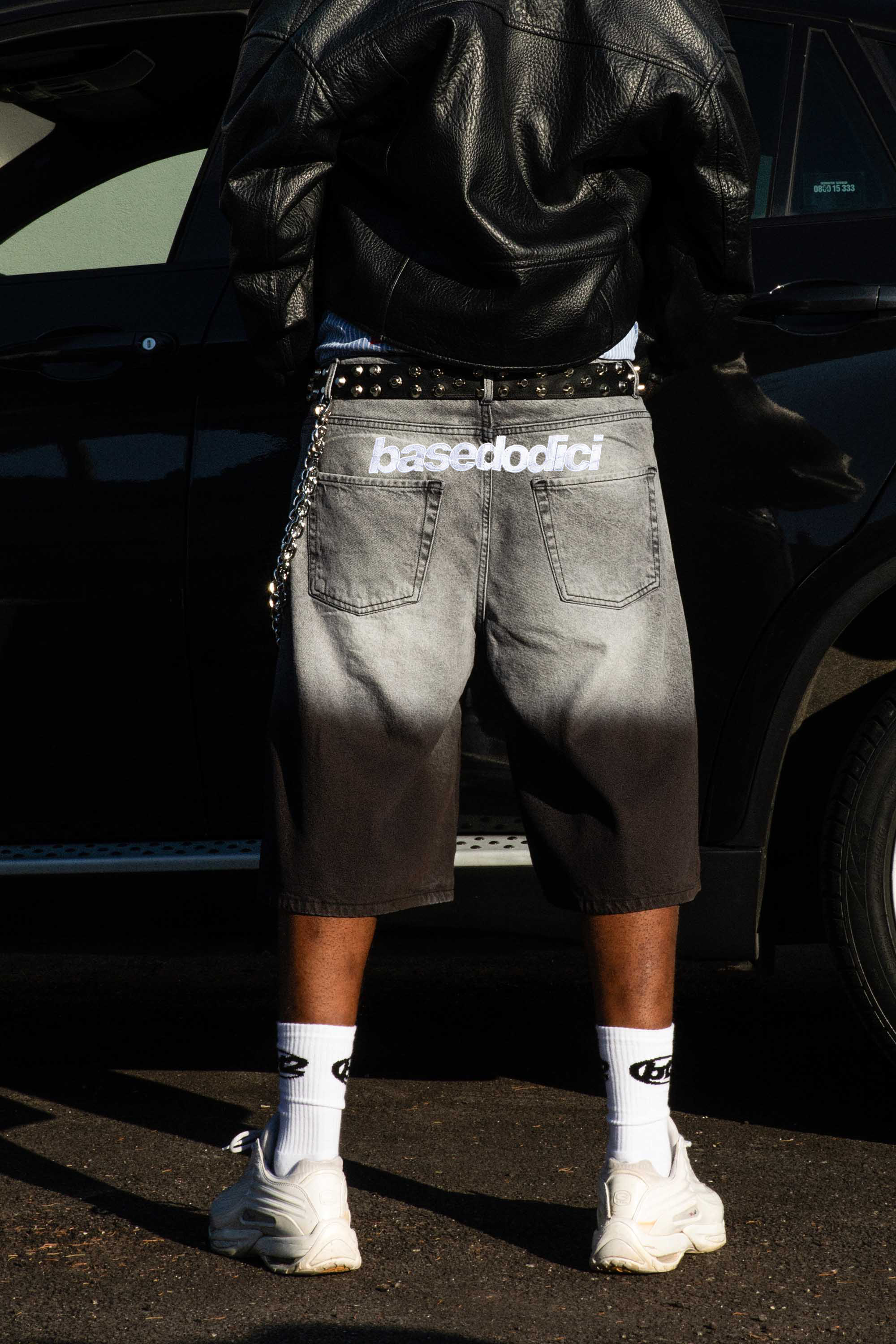 Jorts “CRUEL SEASON” Front Logo Faded Stone Washed 