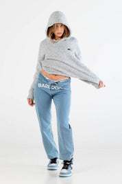 Knit Hoodie “DYSTOPIA” Grey - BASEDODICI®