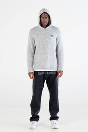 Knit Hoodie “DYSTOPIA” Grey - BASEDODICI®