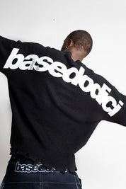 Knitwear "RUDEBOY LDN" Shoulder Logo Black - BASEDODICI®