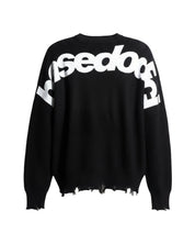 Knitwear "RUDEBOY LDN" Shoulder Logo Black - BASEDODICI®