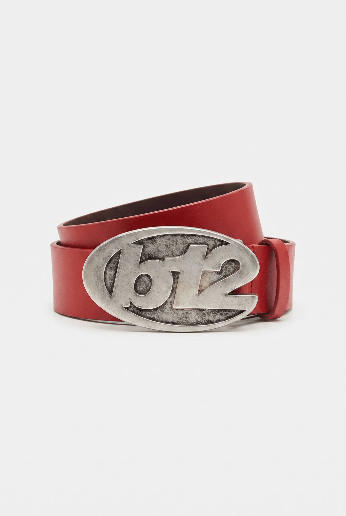 Leather Belt "LAST DELIVERY" B12 Red - BASEDODICI®