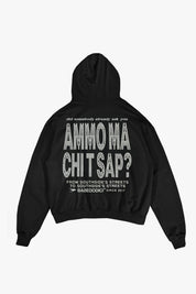 LIMITED EDITION - Hoodie "AMMO" CHI'T'SAP Black/Strass - BASEDODICI®