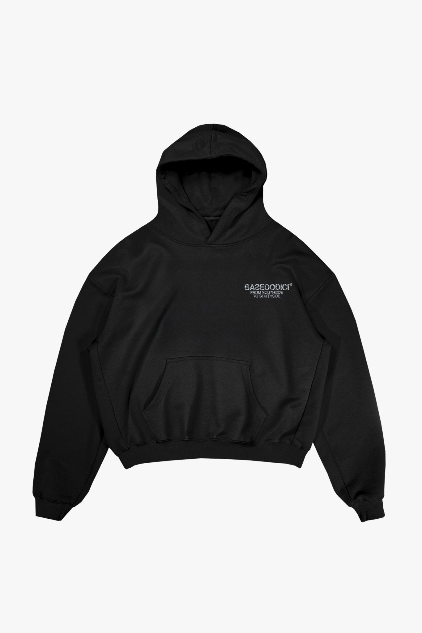 LIMITED EDITION - Hoodie "AMMO" CHI'T'SAP Black/Strass - BASEDODICI®