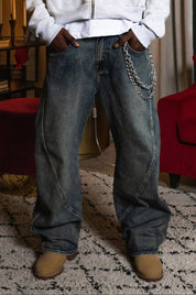 Line Cross Denim "WORLD TOUR" Diplomatic Light Blue - BASEDODICI®