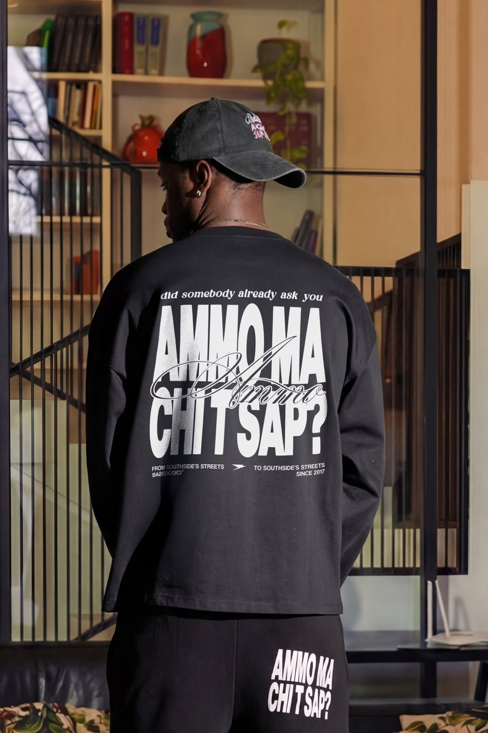 Longsleeve "AMMO" CHI'T'SAP Black/BasicScript - BASEDODICI®