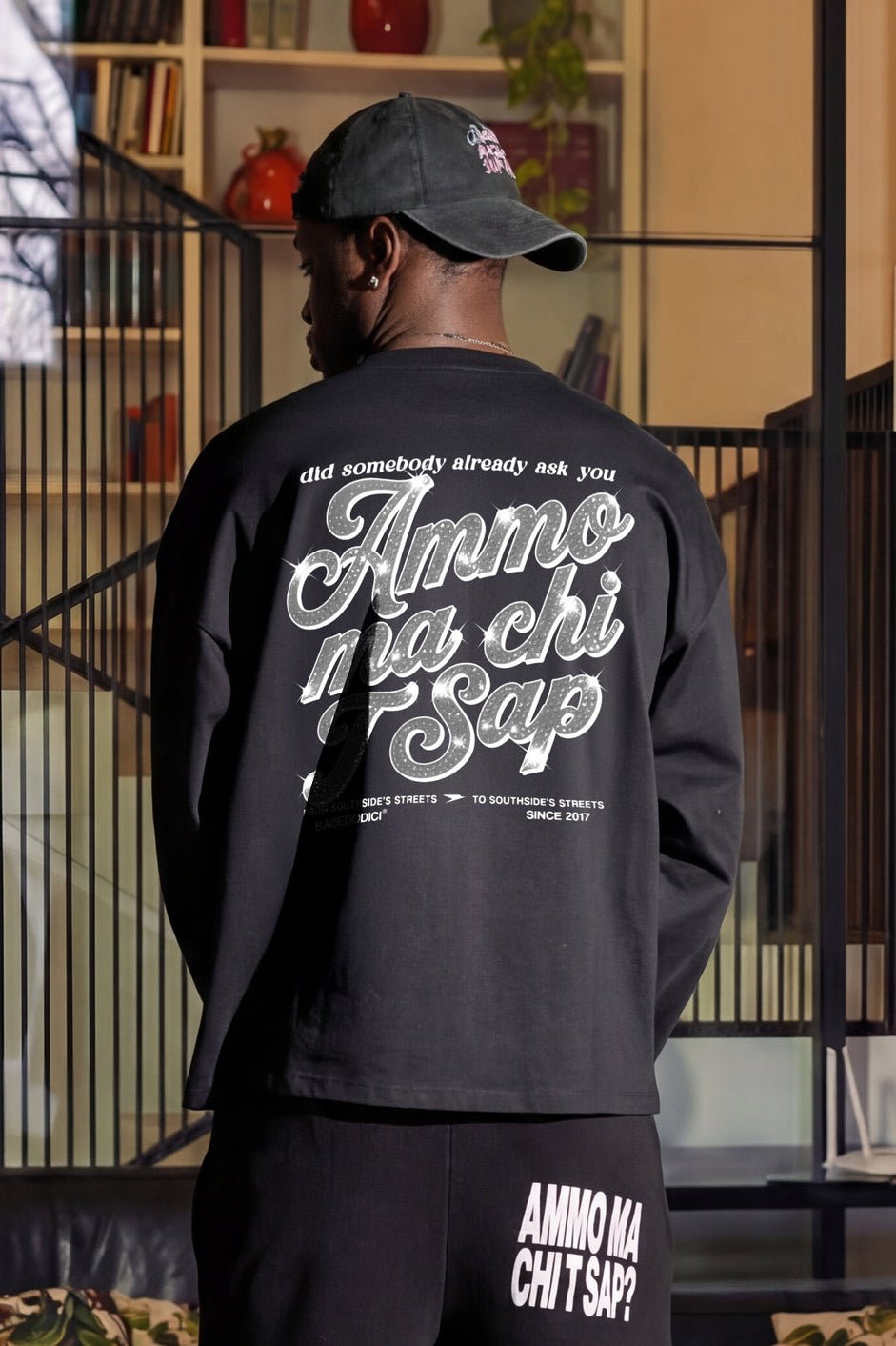 Longsleeve "AMMO" CHI'T'SAP Black/GlitterItalic - BASEDODICI®