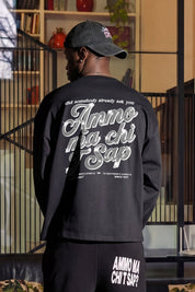 Longsleeve "AMMO" CHI'T'SAP Black/GlitterItalic - BASEDODICI®