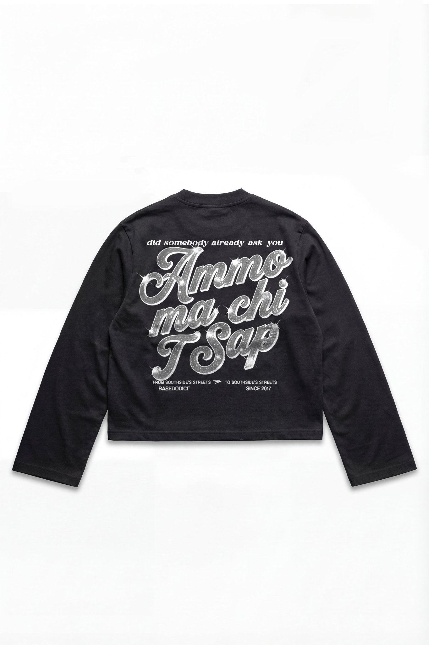 Longsleeve "AMMO" CHI'T'SAP Black/GlitterItalic - BASEDODICI®