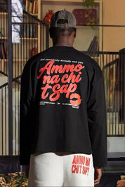 Longsleeve "AMMO" CHI'T'SAP Black/Gloss - BASEDODICI®