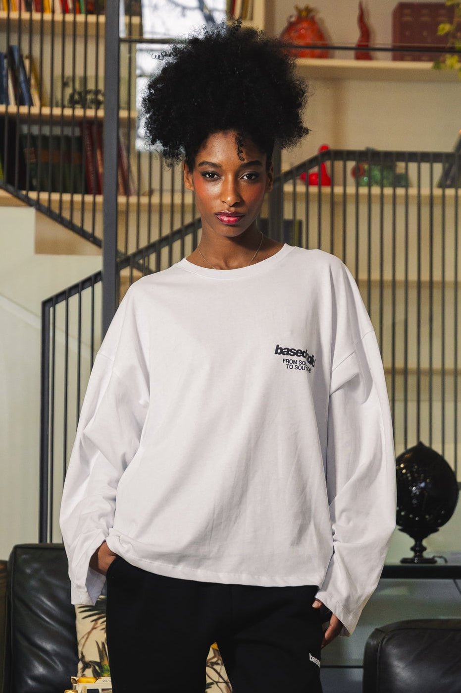Longsleeve "AMMO" CHI'T'SAP White/BasicScript - BASEDODICI®