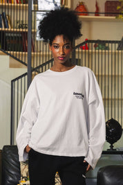 Longsleeve "AMMO" CHI'T'SAP White/BasicScript - BASEDODICI®