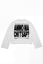 Longsleeve "AMMO" CHI'T'SAP White/BasicScript - BASEDODICI®