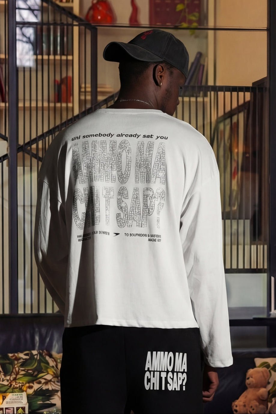 Longsleeve "AMMO" CHI'T'SAP White/Grillz - BASEDODICI®