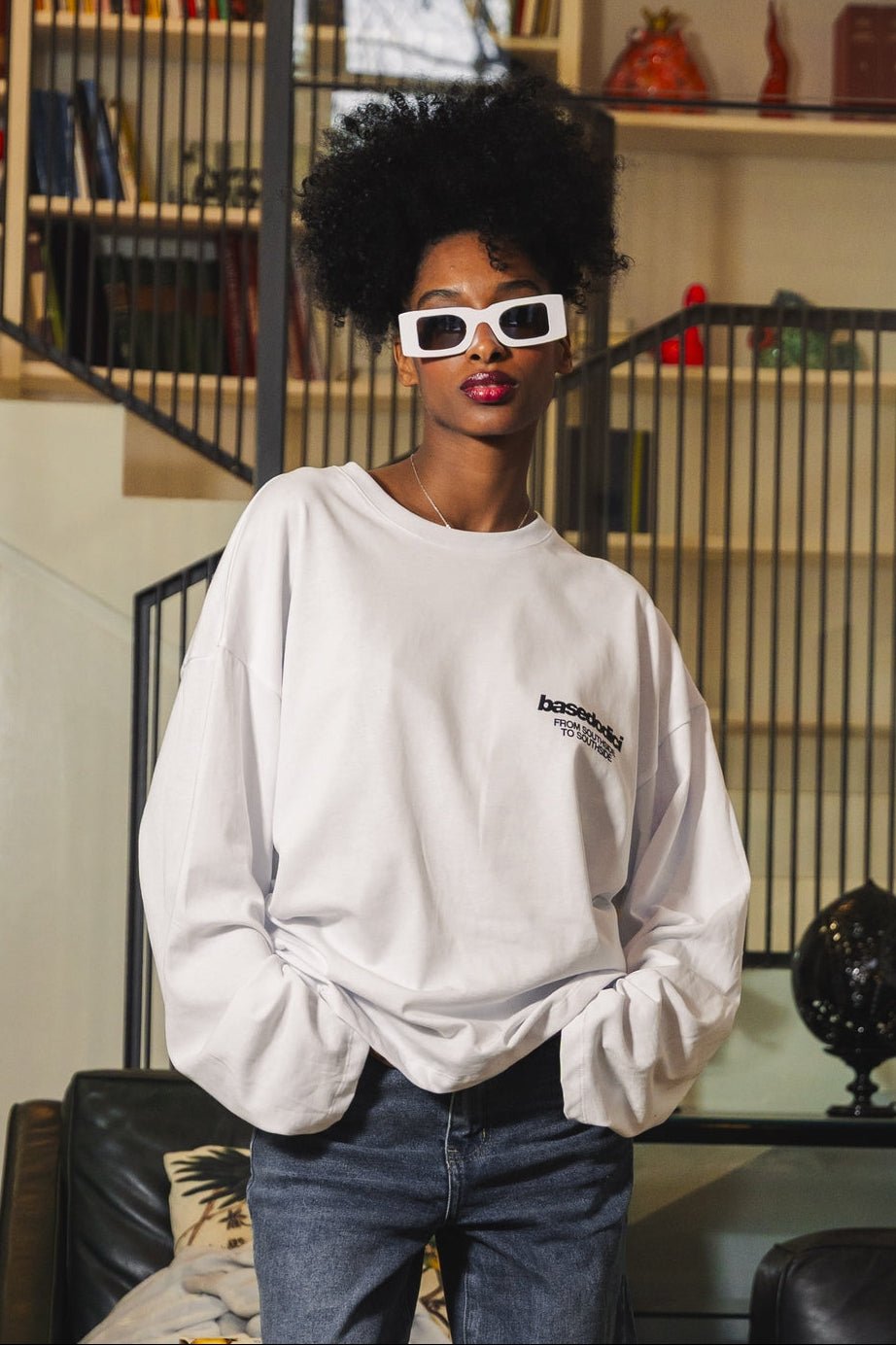 Longsleeve "AMMO" CHI'T'SAP White/Grillz - BASEDODICI®