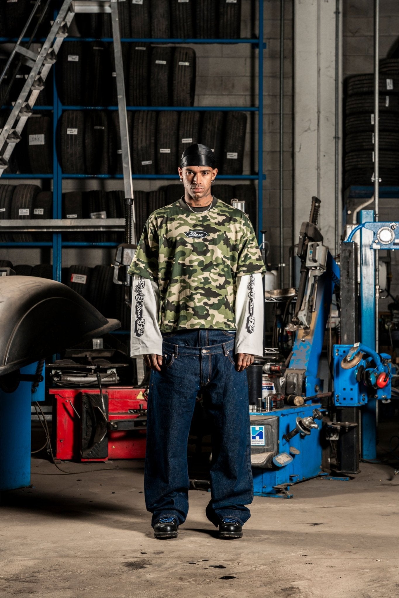 Longsleeve "DETROIT" Camo Green - BASEDODICI®