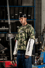 Longsleeve "DETROIT" Camo Green - BASEDODICI®
