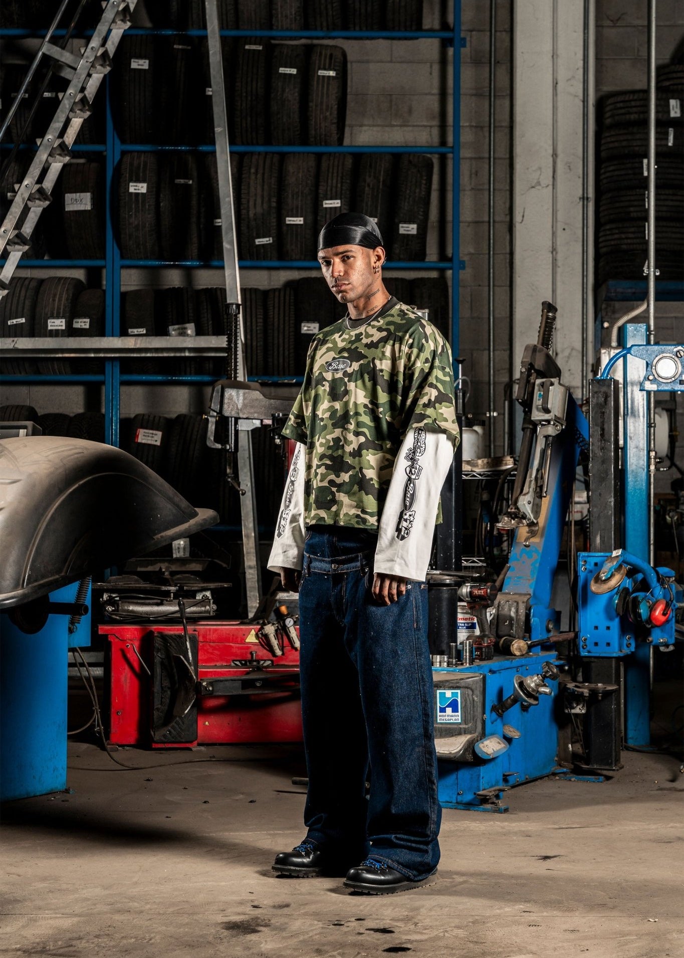 Longsleeve "DETROIT" Camo Green - BASEDODICI®