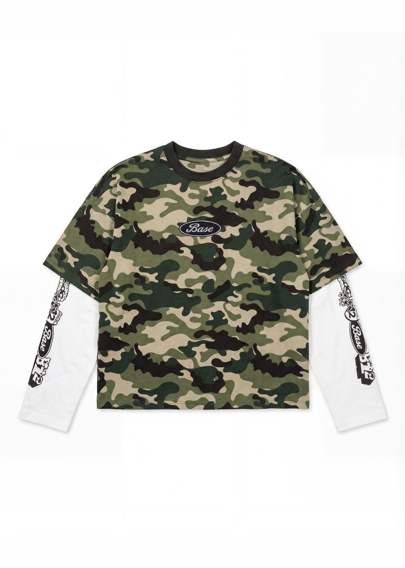 Longsleeve "DETROIT" Camo Green - BASEDODICI®