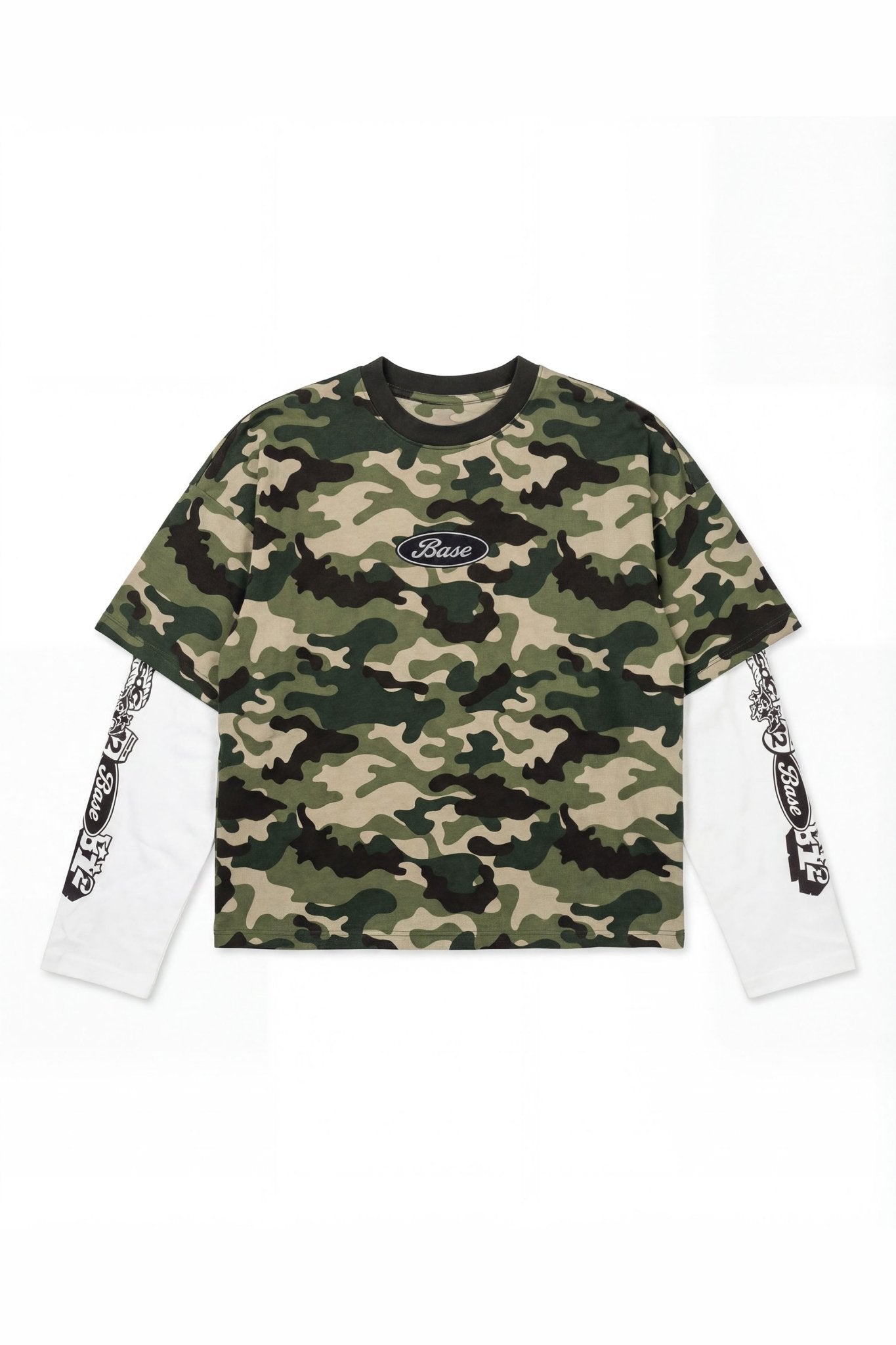 Longsleeve "DETROIT" Camo Green - BASEDODICI®