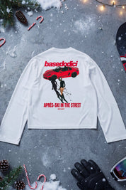 Longsleeve "DIRTY XMAS" Apres - Ski in the Street White - BASEDODICI®