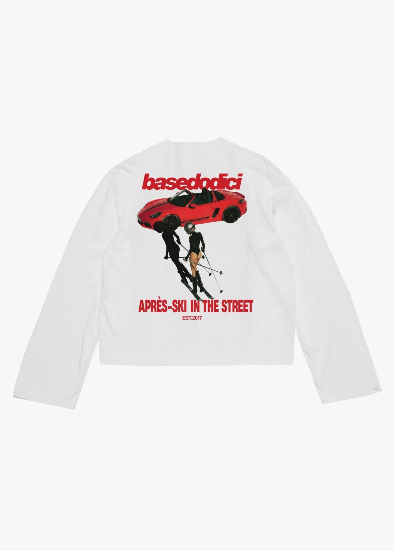 Longsleeve "DIRTY XMAS" Apres - Ski in the Street White - BASEDODICI®