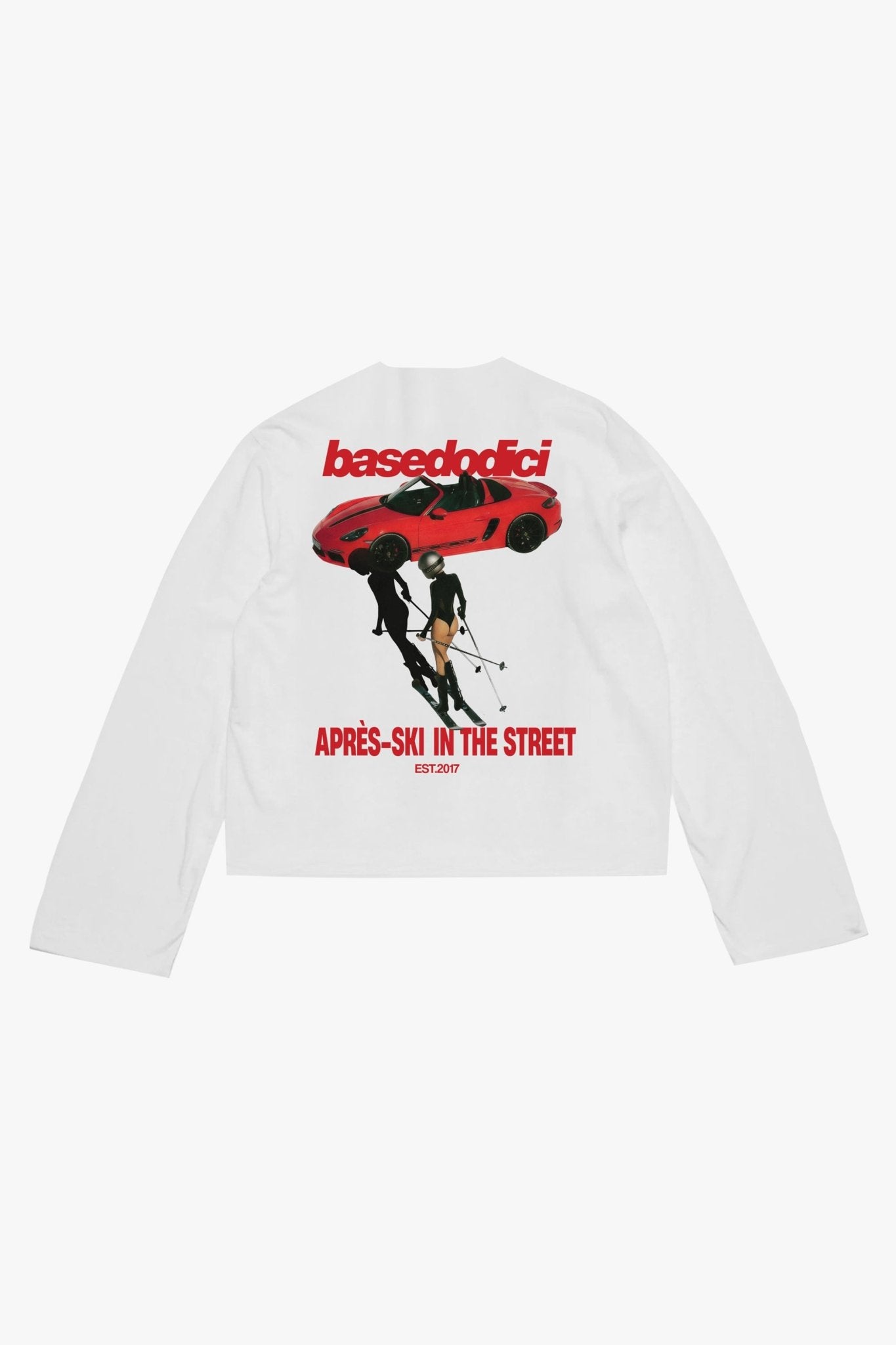 Longsleeve "DIRTY XMAS" Apres - Ski in the Street White - BASEDODICI®