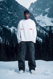 Longsleeve "DIRTY XMAS" Apres - Ski in the Street White - BASEDODICI®