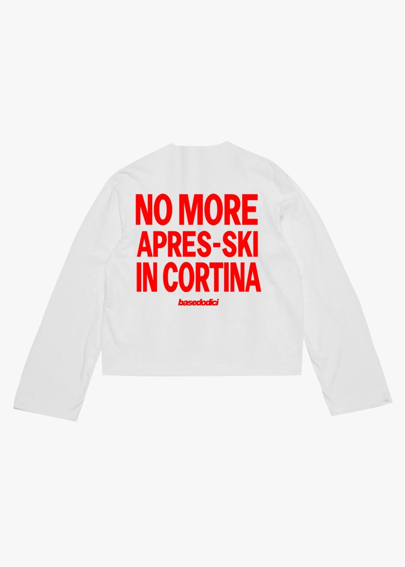Longsleeve "DIRTY XMAS" No More Apres - Ski White - BASEDODICI®