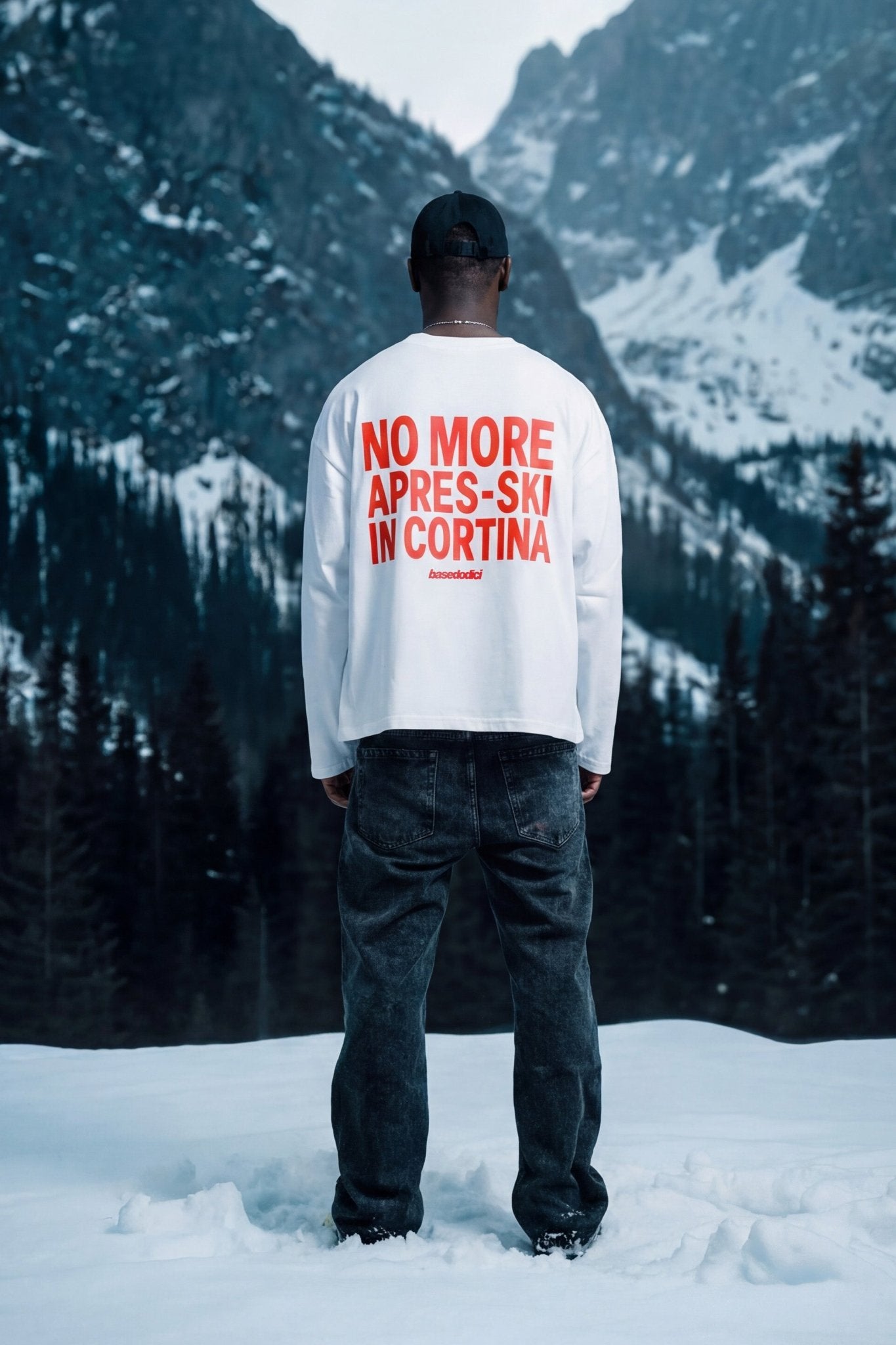 Longsleeve "DIRTY XMAS" No More Apres - Ski White - BASEDODICI®