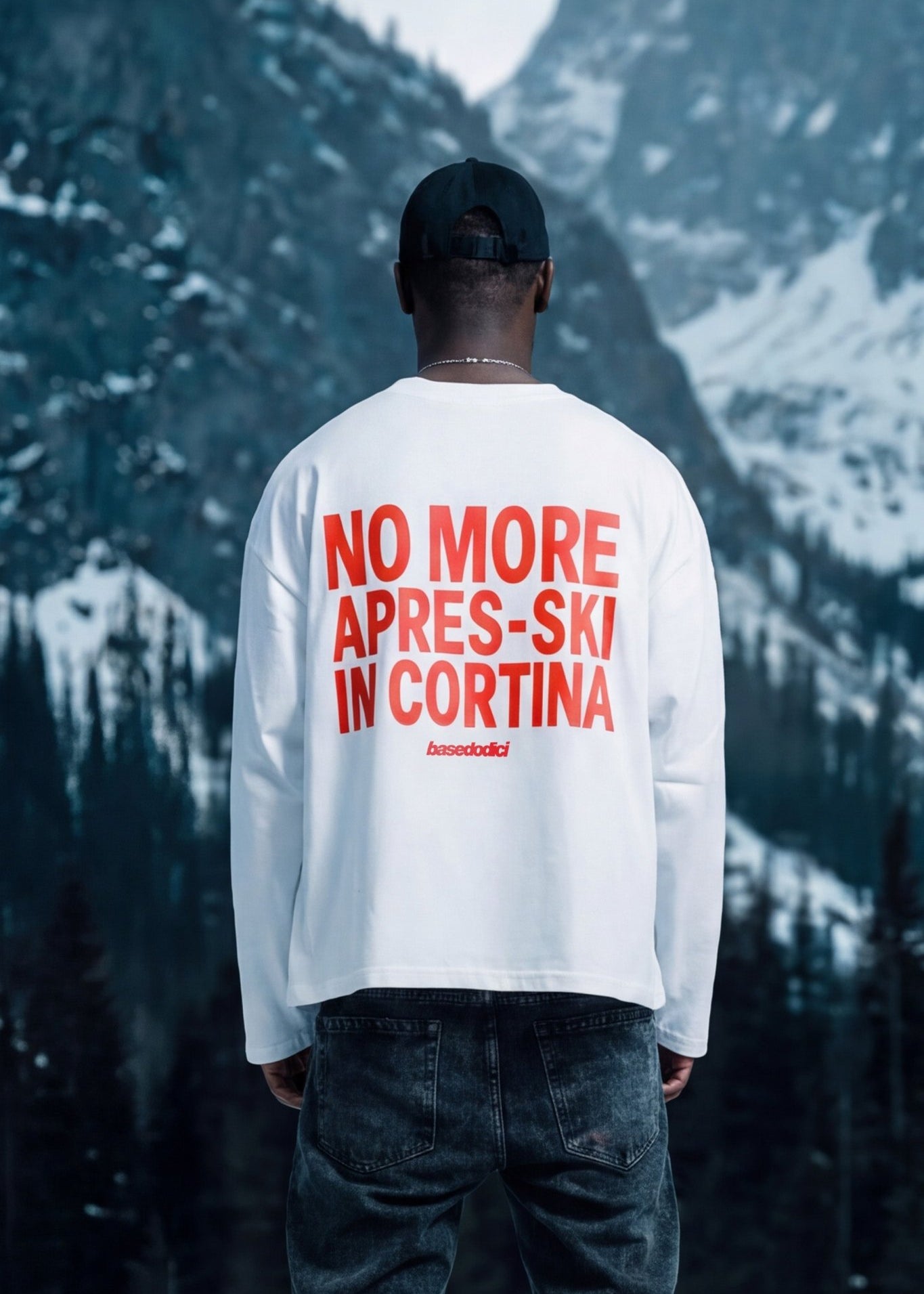 Longsleeve "DIRTY XMAS" No More Apres - Ski White - BASEDODICI®