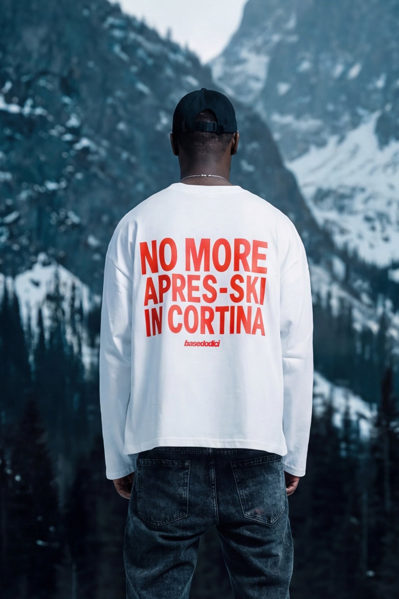 Longsleeve "DIRTY XMAS" No More Apres - Ski White - BASEDODICI®