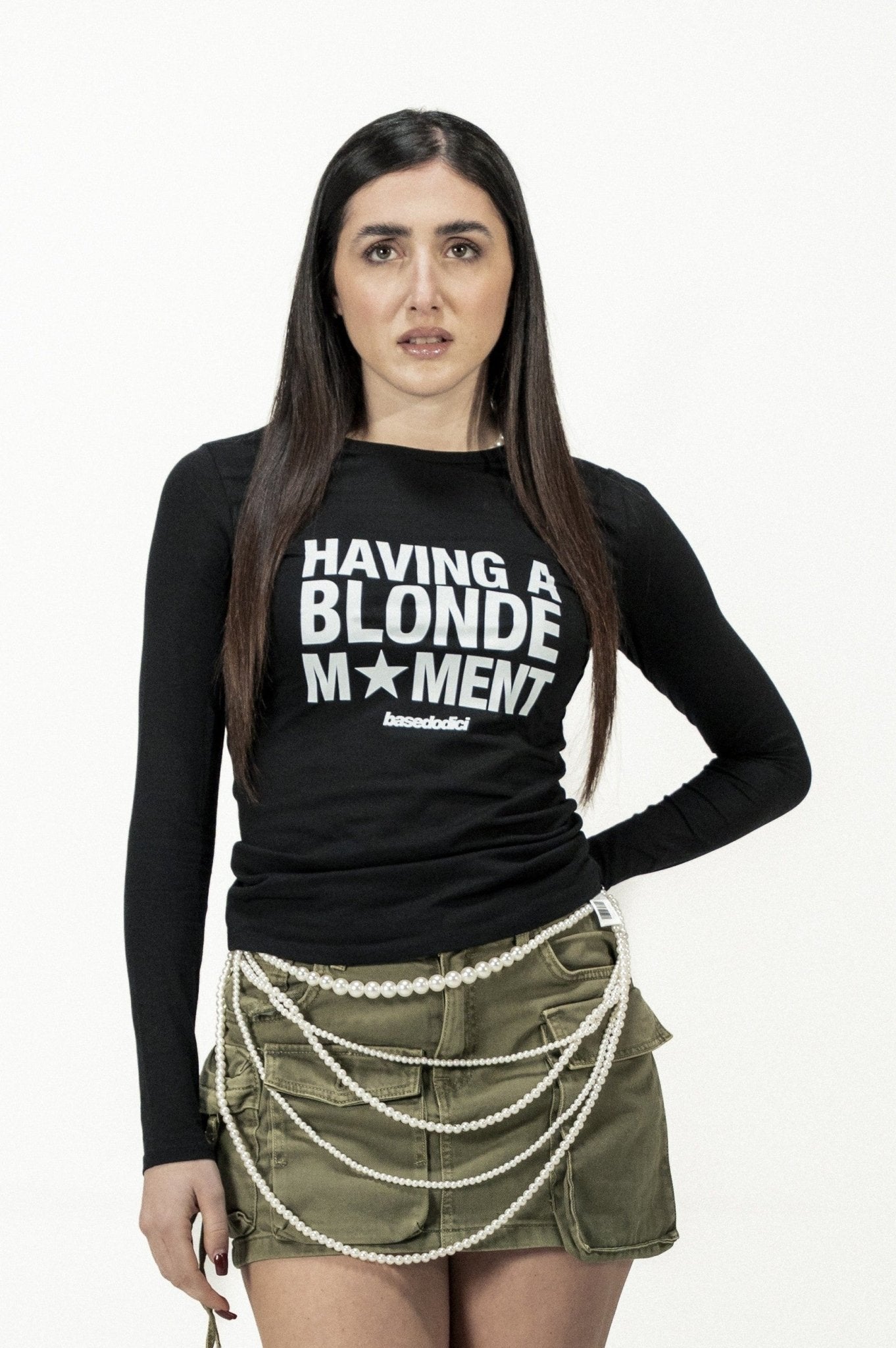 Longsleeve "DIVA" Blonde Black - BASEDODICI®