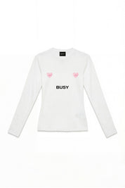 Longsleeve "DIVA" Busy White - BASEDODICI®